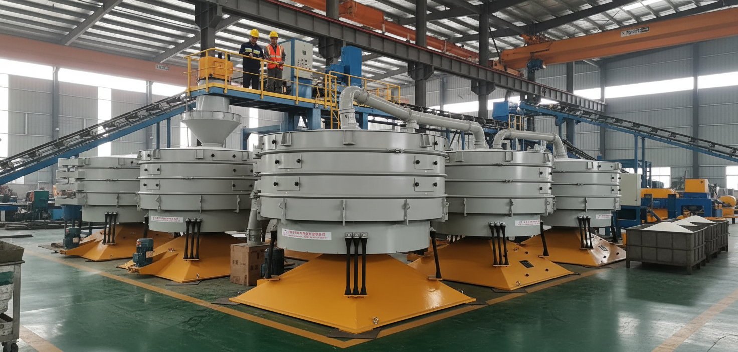 PVC粉末又“抱團(tuán)”停機(jī)？銀星圓形搖擺篩一招破解，效率提升超60%